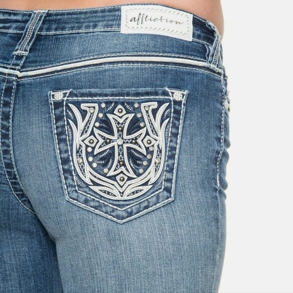 Affliction Denim - Affliction Jade Bootcut Jeans. Women's Size: Waist 28x33 Inseam.